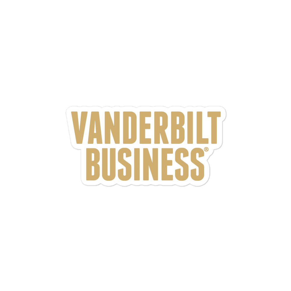 Vanderbilt Business Bubble-free stickers