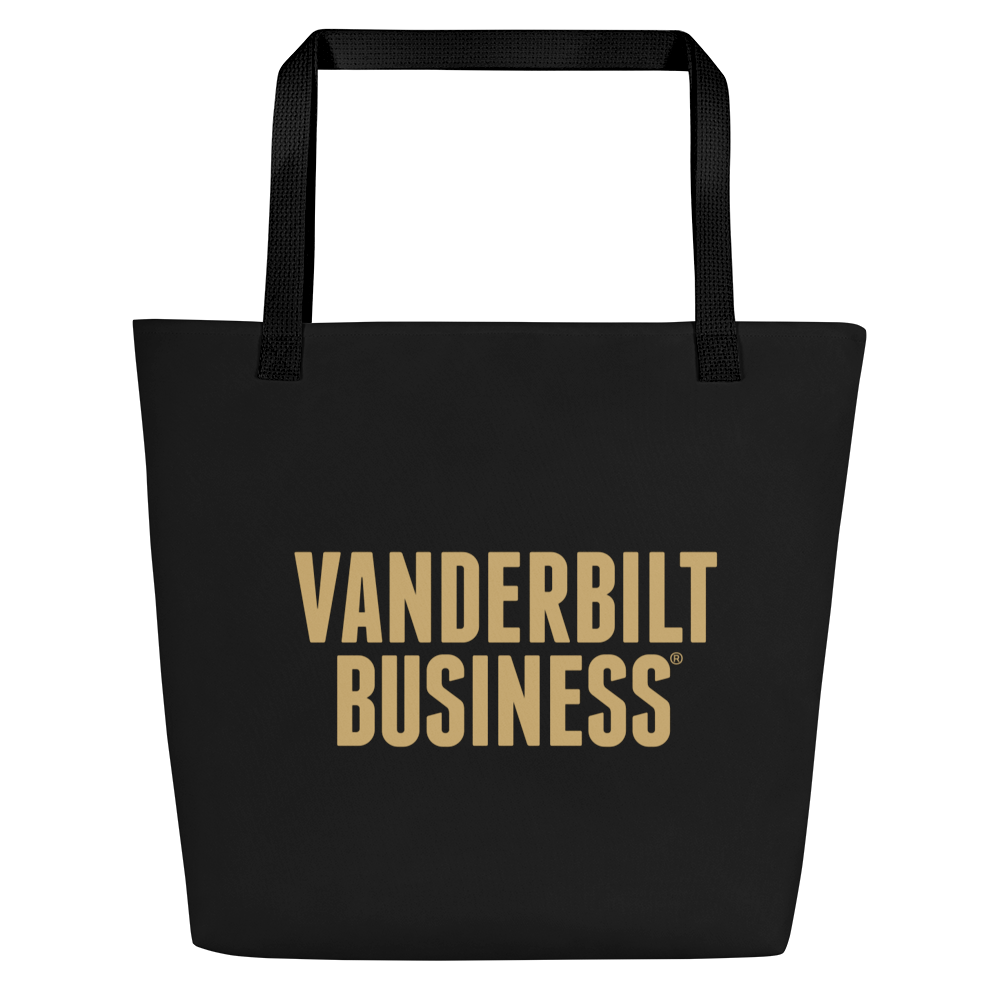 Vanderbilt Business All-Over Print Large Tote Bag