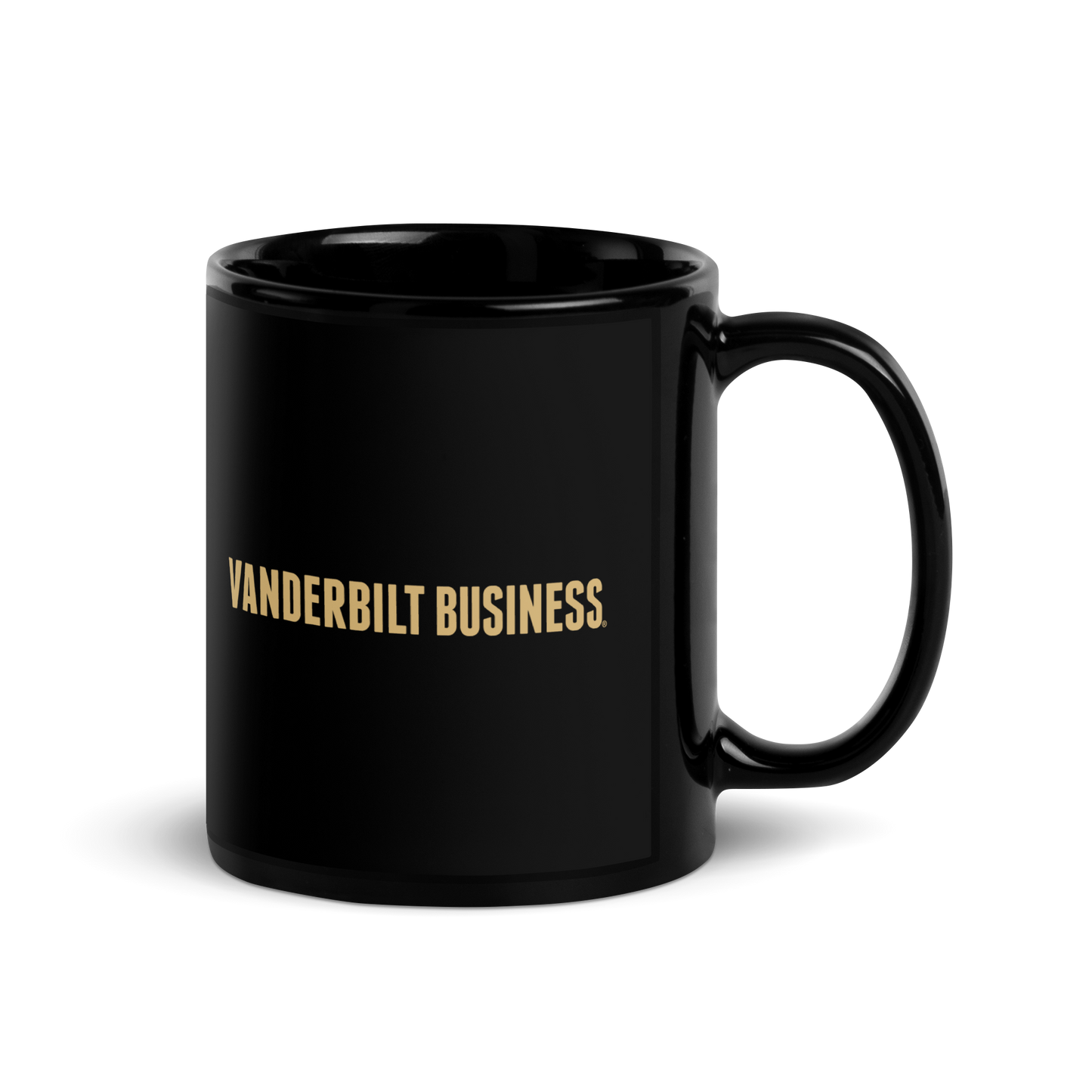 Vanderbilt Business Black Glossy Mug