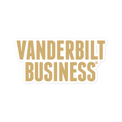 Vanderbilt Business Bubble-free stickers