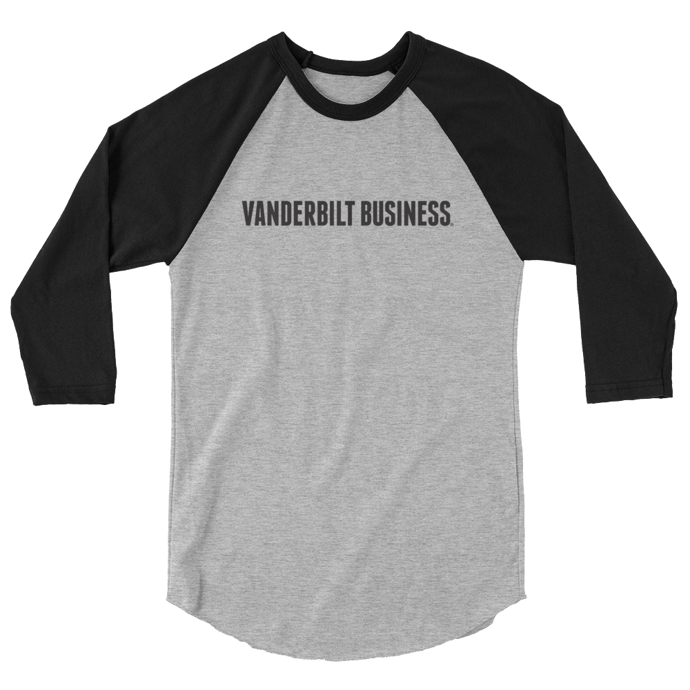 Vanderbilt Business 3/4 sleeve raglan shirt